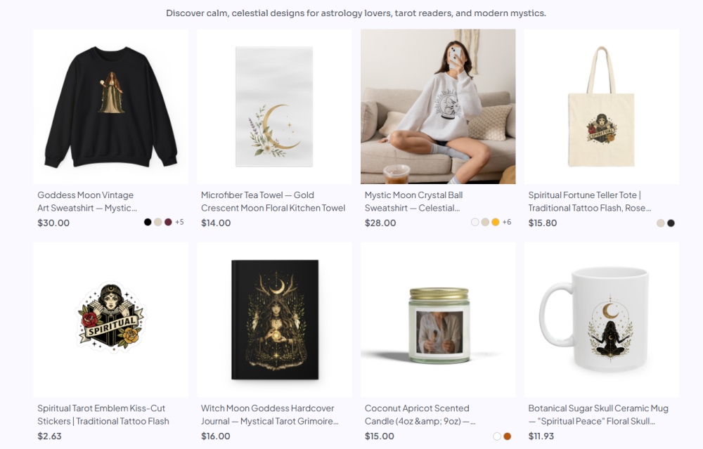 new age, wiccan shopping